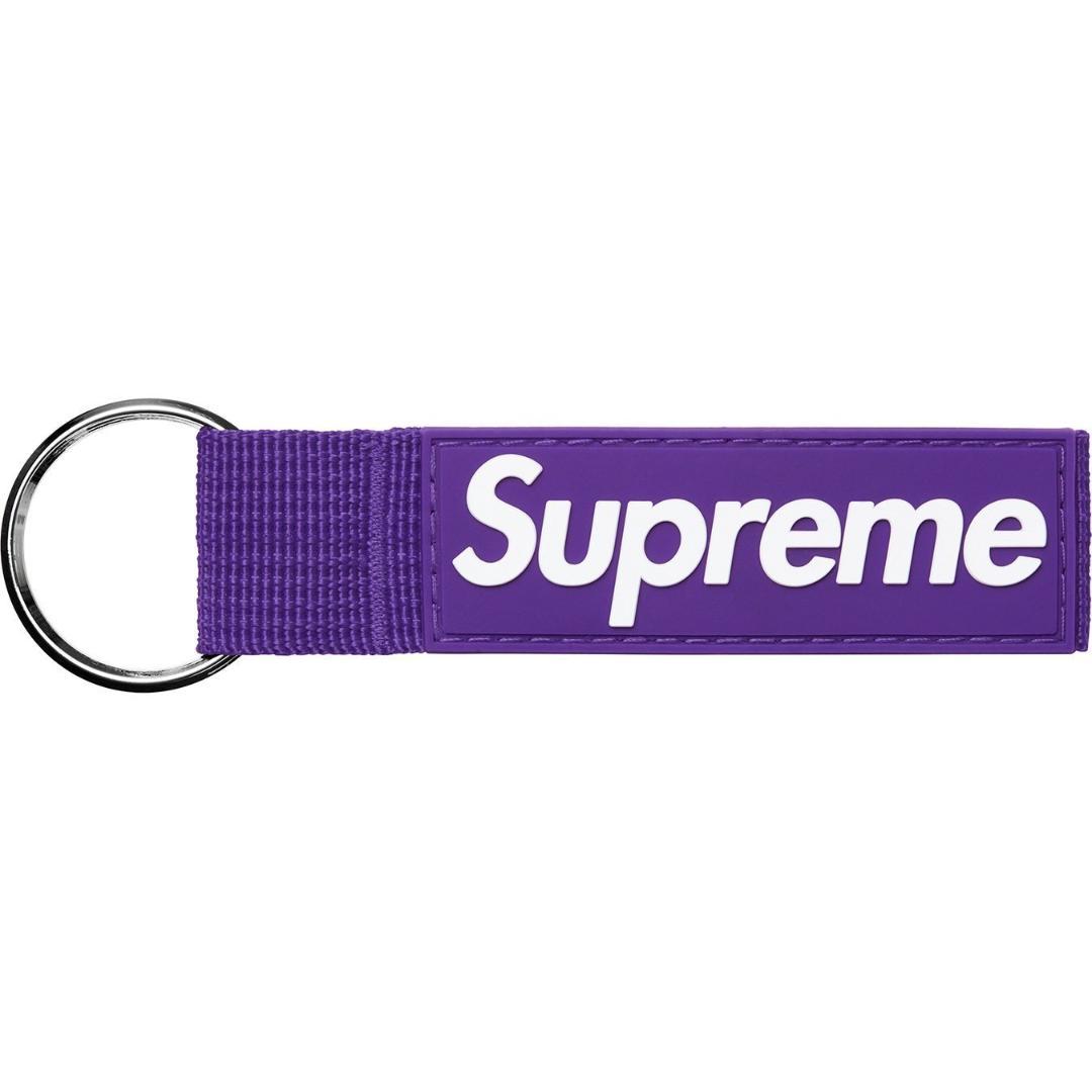 Supreme Webbing Keychain キーチェーン キーホルダー 紫 - メルカリ