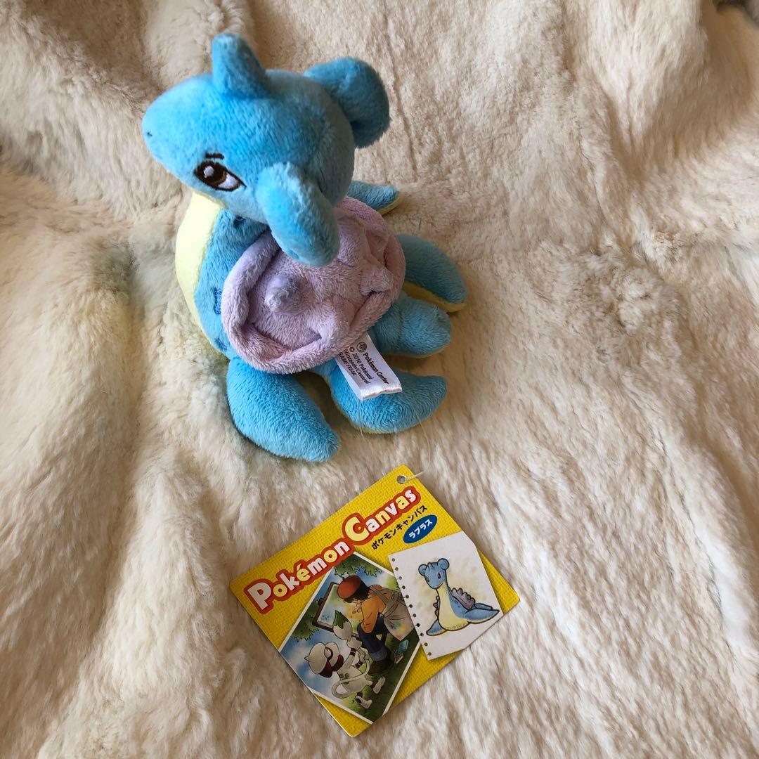 ポケモンセンター　ラプラス　キャンバス　ぬいぐるみ　2010年製 Amazon.co.jp: ポケモンセンターオリジナル ぬいぐるみ ラプラス 24×31