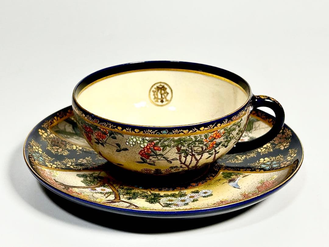 京薩摩の魁 錦光山宗兵衛 ティーカップ 京焼 薩摩焼 - メルカリ