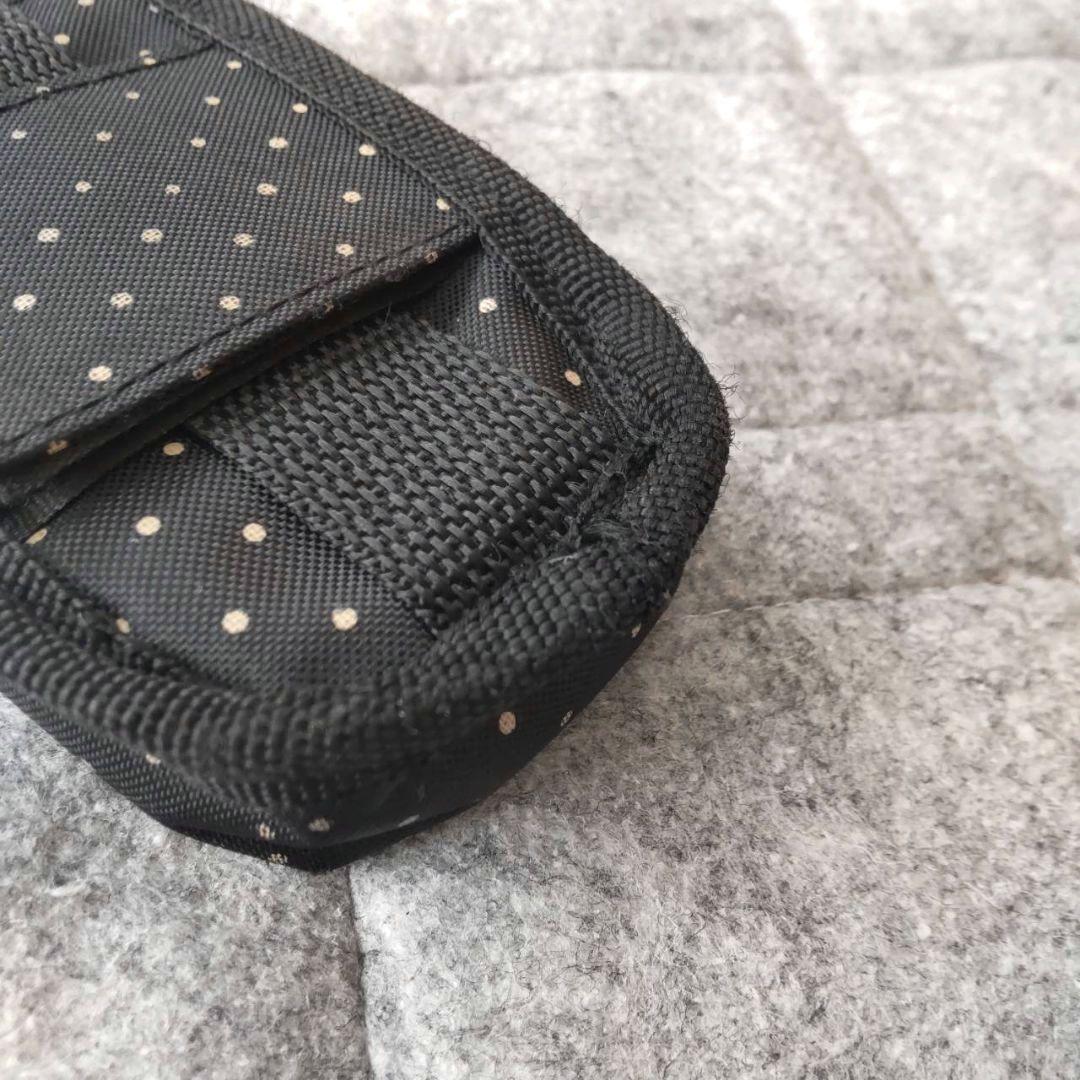 希少】HEAD PORTER ヘッドポーター◇廃盤品 ドット柄マルチポーチ 黒