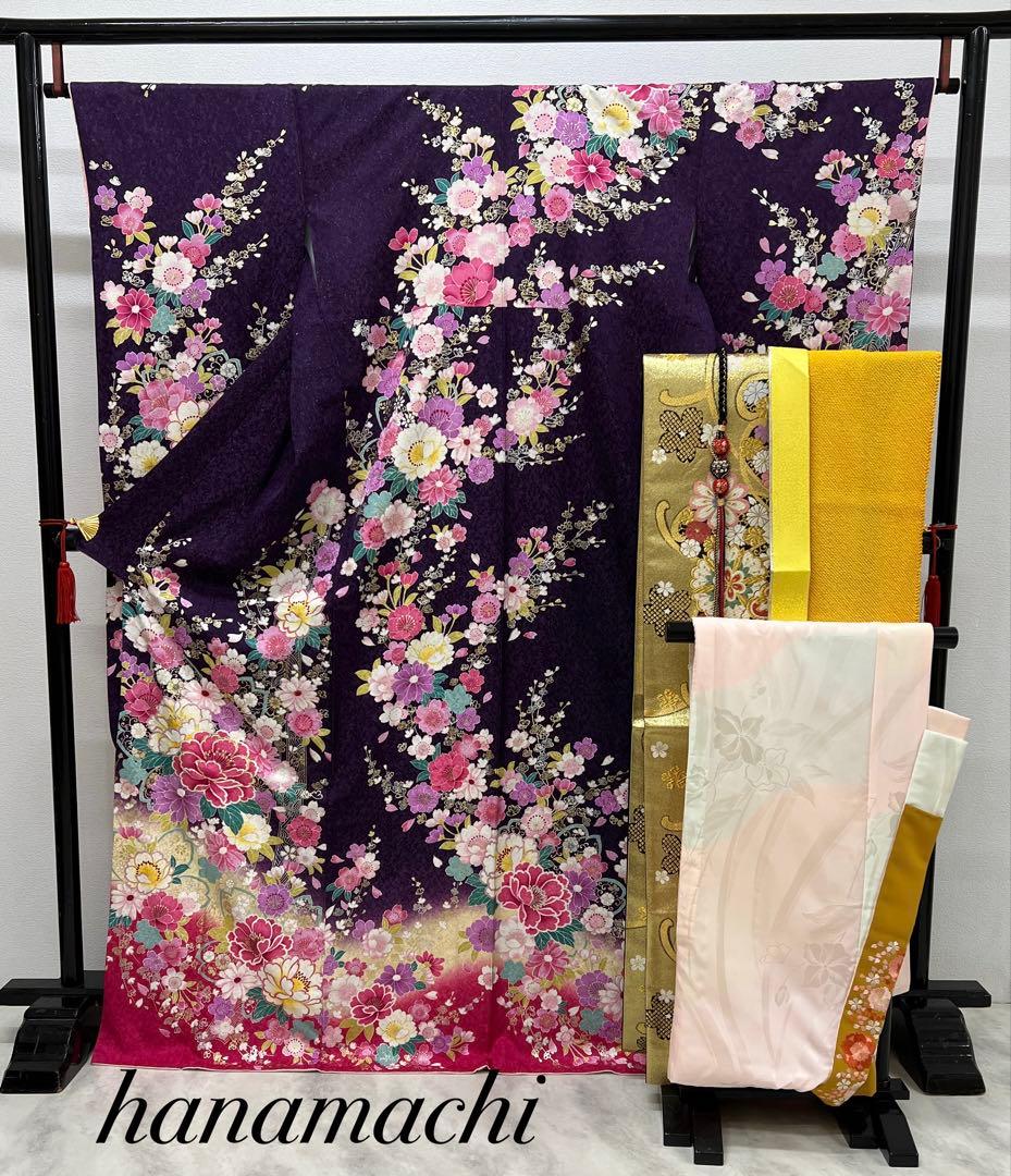 振り袖　フルセット　別誂長襦袢　成人式　金彩加工　刺繍入り　銀通し　758 新作】お誂え付き振袖フルセット/No1162/ひいな/振袖/購入/ブランド