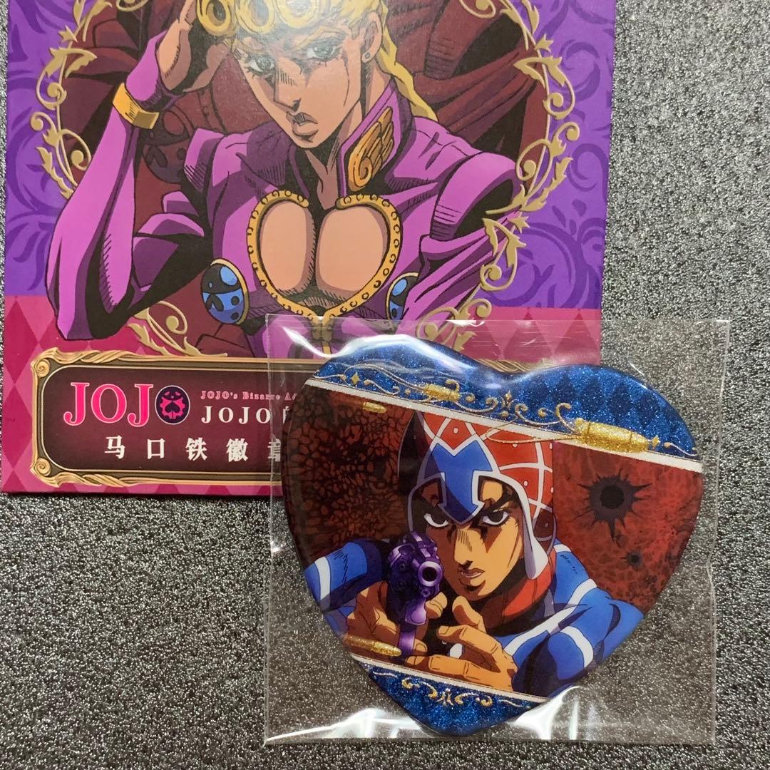 メルカリ最安！ジョジョの奇妙な冒険【中国限定 ハート缶バッジ ミスタ
