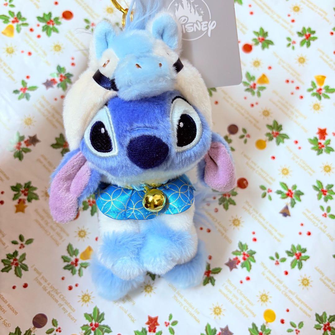 スティッチ ぬいぐるみキーチェーン 午年 干支 うま ディズニーストア