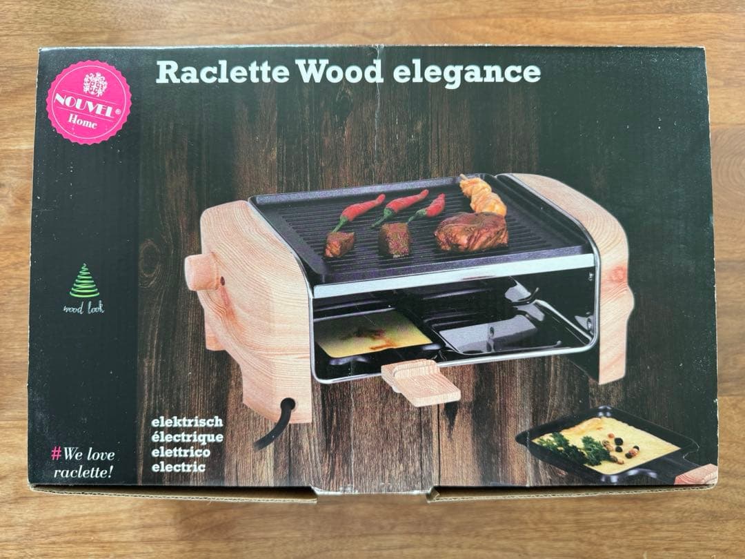 新品】NOUVEL ラクレットグリル ウッドエレガンス ホットプレート