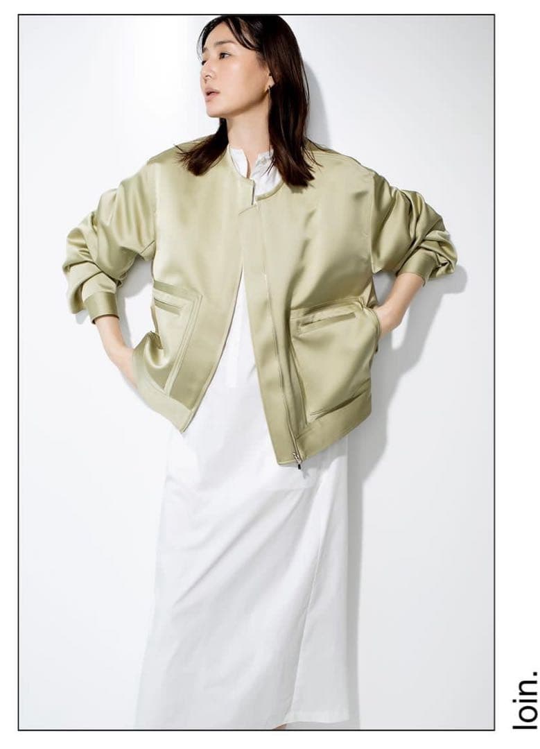 井川遥 ロワンloin.試着のみ シャツワンピース 白