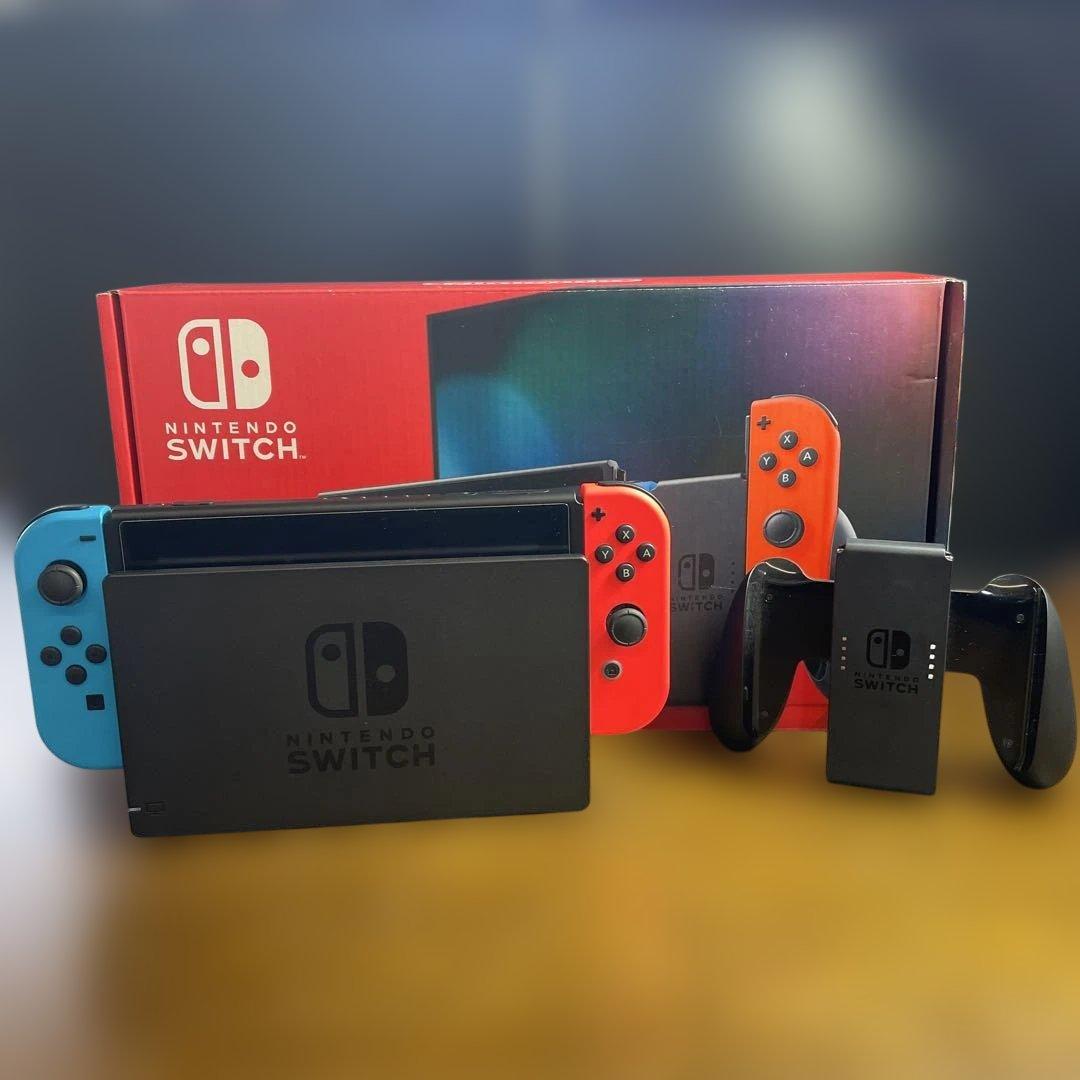 サ2511-2066 美品Nintendo Switch スイッチ 本体 青/赤 任天堂 Nintendo Switch Joy-Con (L) ネオンブルー/ (R) ネオンレッド