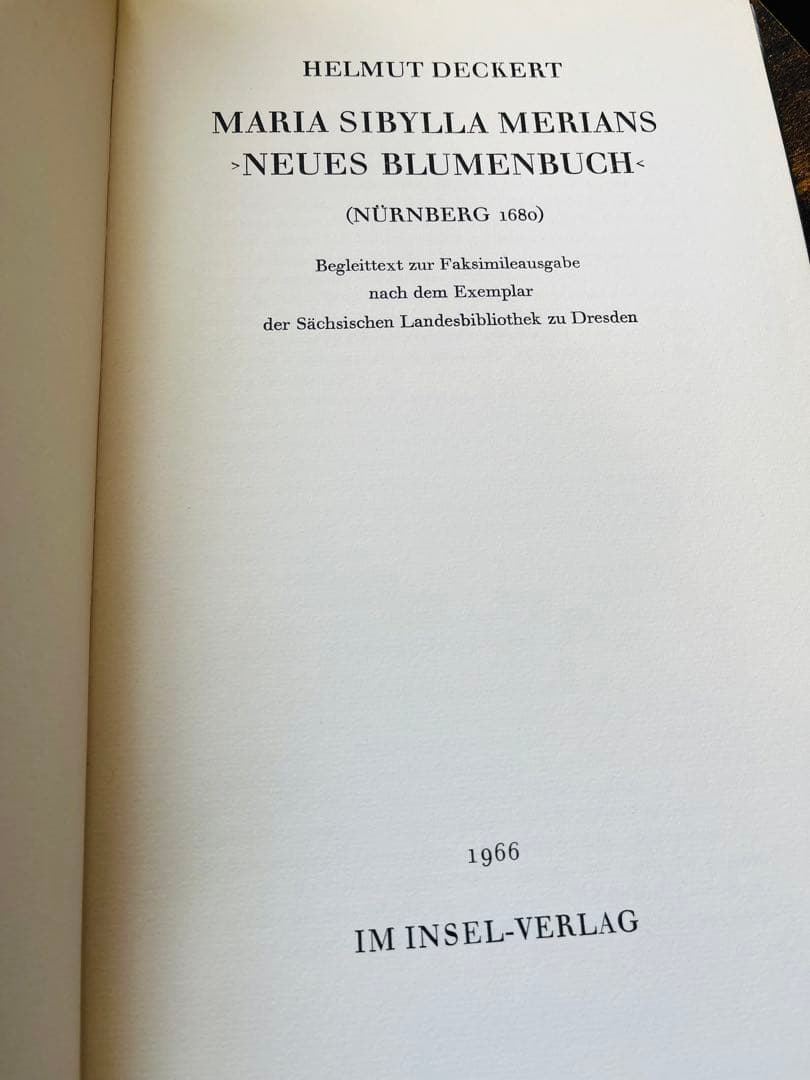 M.S. Merian お花図鑑 2冊 ヴィンテージ洋書 インゼル 初版1966
