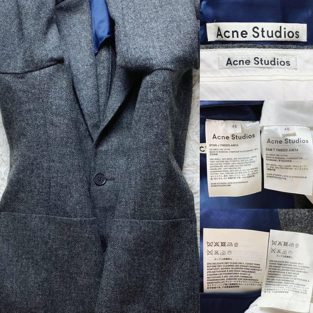 11希少未使用級 アクネストゥディオス パンツスーツ セットアップ 14AW