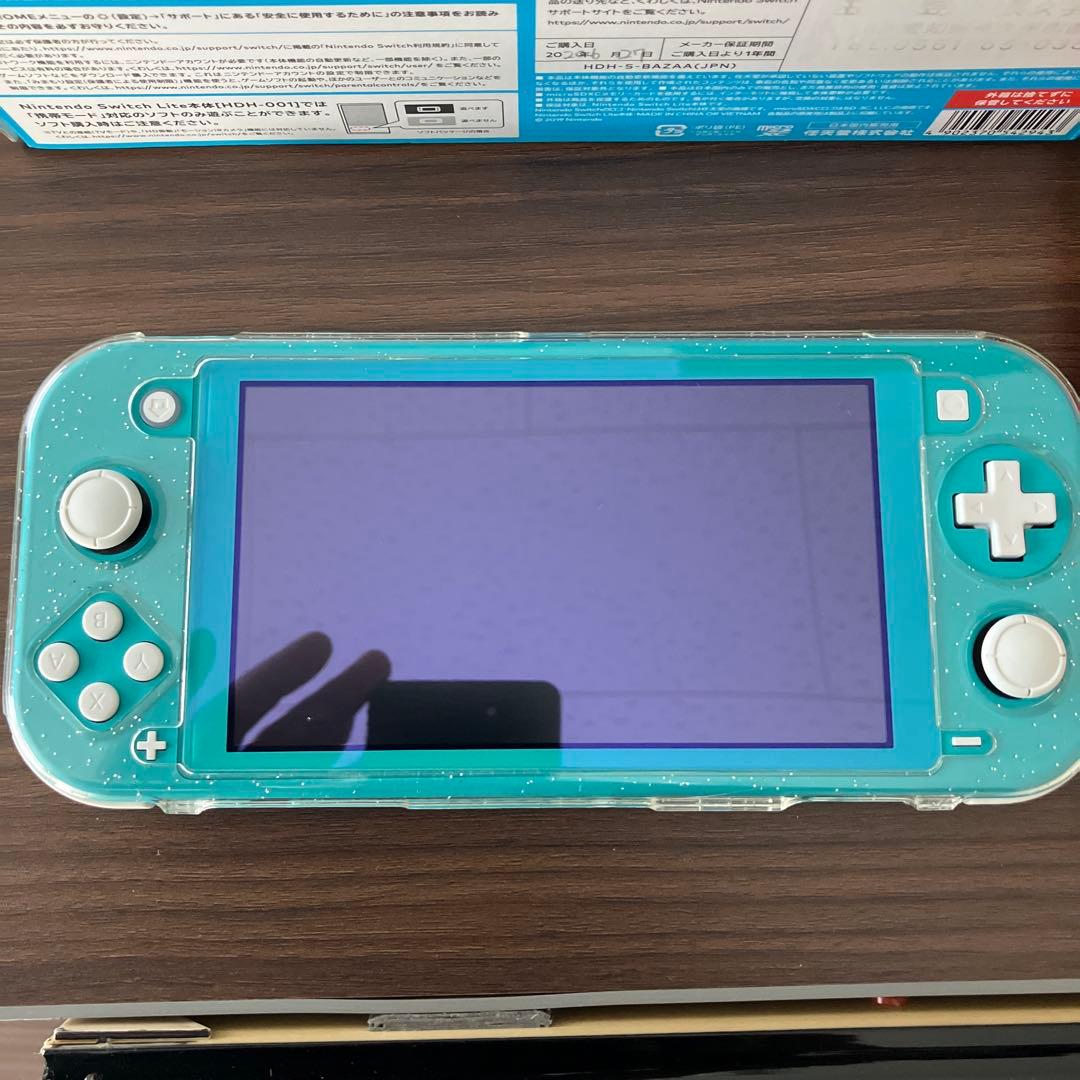 程度良好！Nintendo Switch Lite ターコイズ 本体 ケース付き