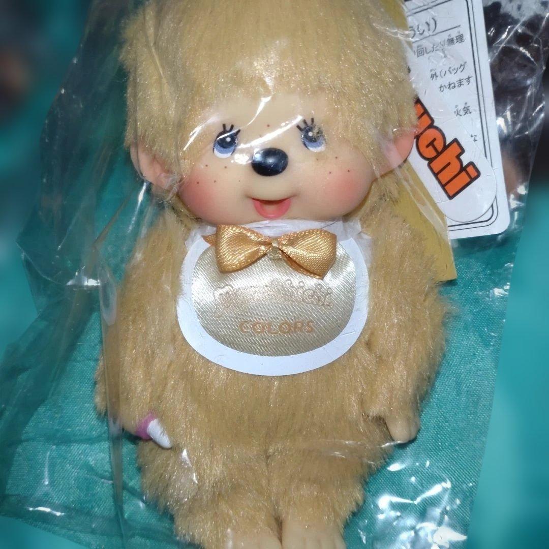 モンチッチ展限定 復刻モンチッチとCOLORSゴールド キーチェーン