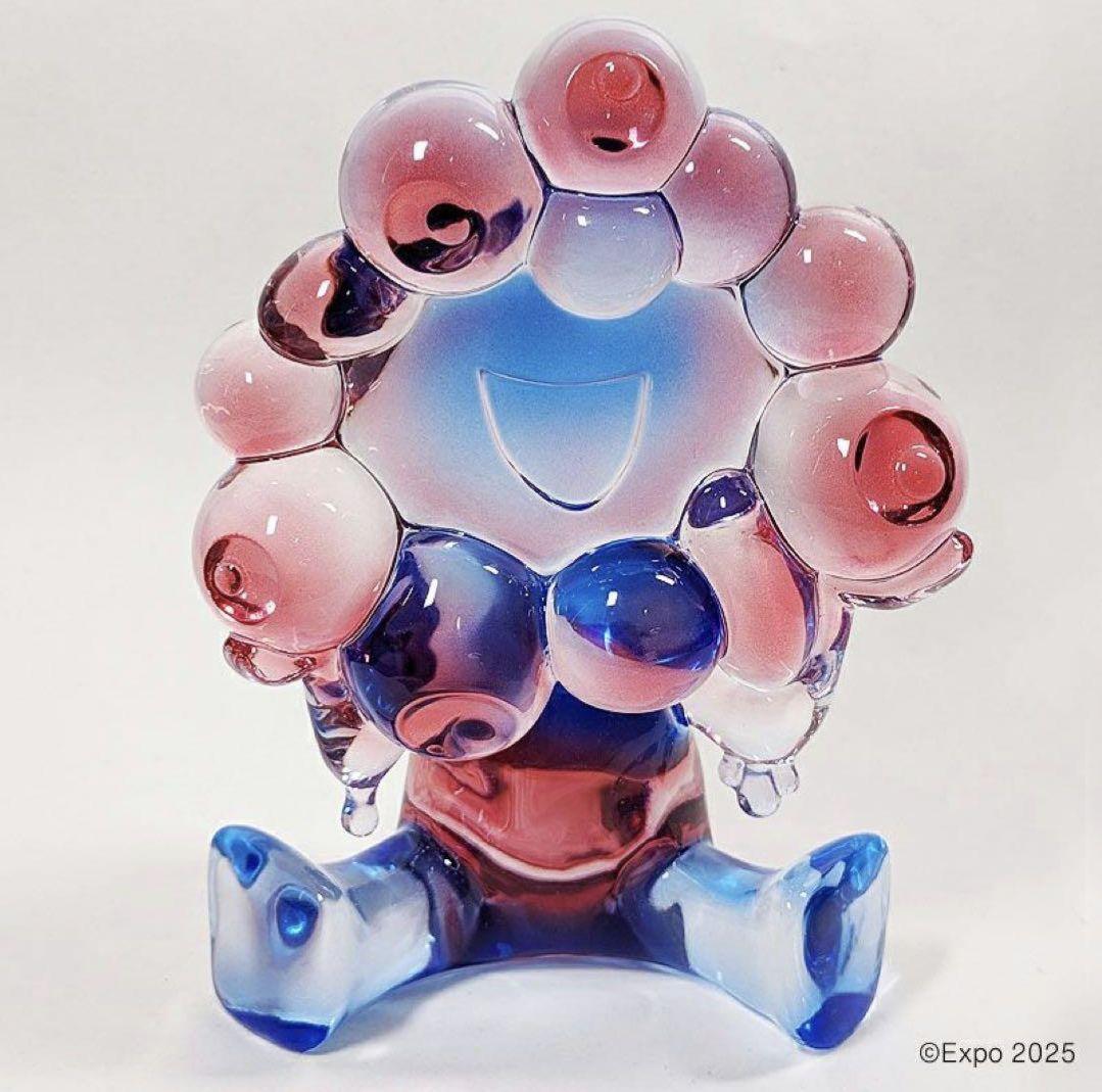 EXPO 2025 ミャクミャク　クリアフィギュア　レッド×ブルー EXPO2025 ミャクミャク クリアフィギュア レッド×ブルー 大阪・関西