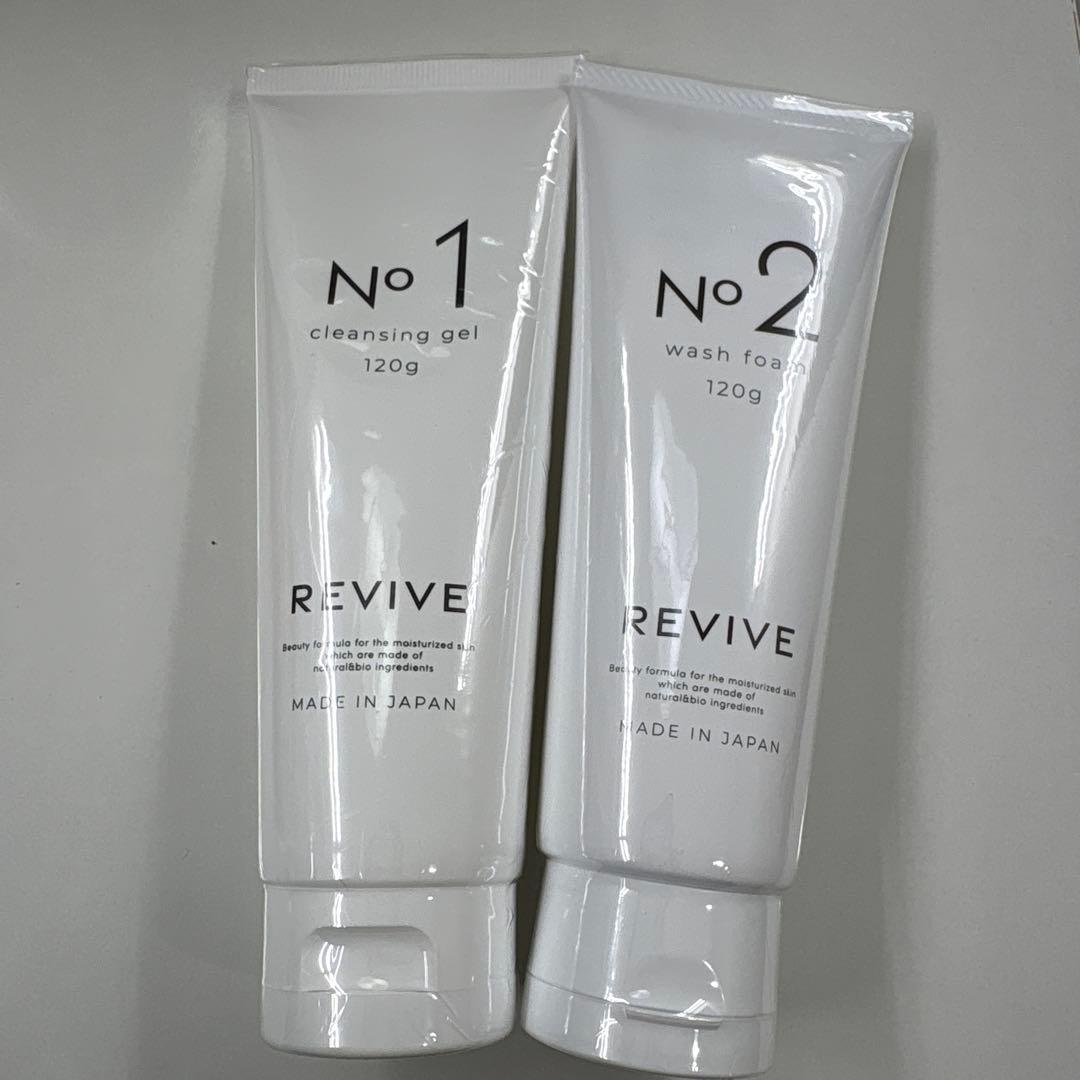 【新品未開封】REVIVE クレンジングジェル & 洗顔フォームセット 楽天市場】【泡立てネット付き】REVI 洗顔 ルヴィ クレンジングジェル