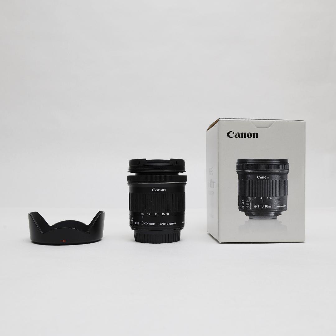 新品同様　CANON EF-S10-18mm F4.5-5.6 IS STM