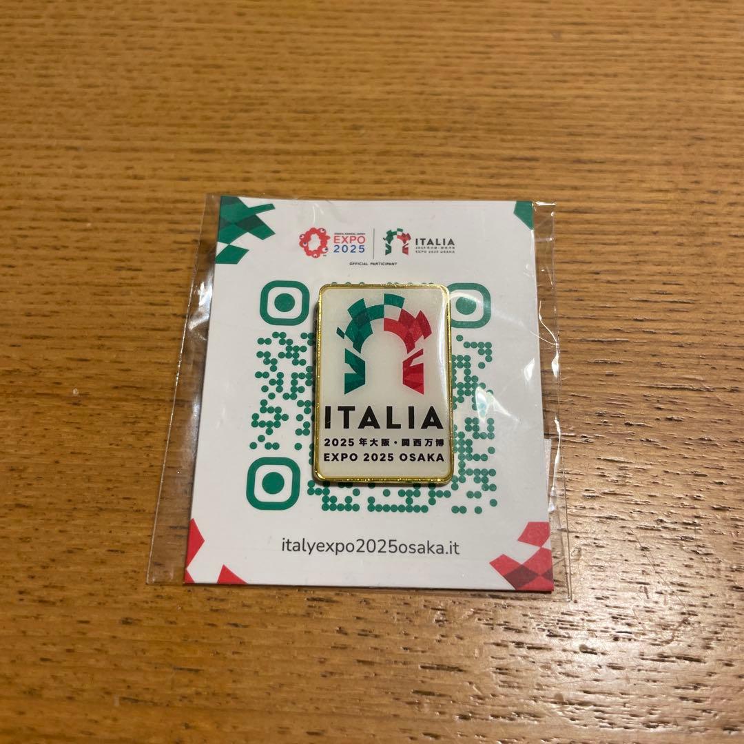 大阪万博　イタリアパビリオン　激レア！ピンバッジ 大阪万博 イタリア ピンバッジの通販 by ひな※1/8〜1/16発送停止｜ラクマ