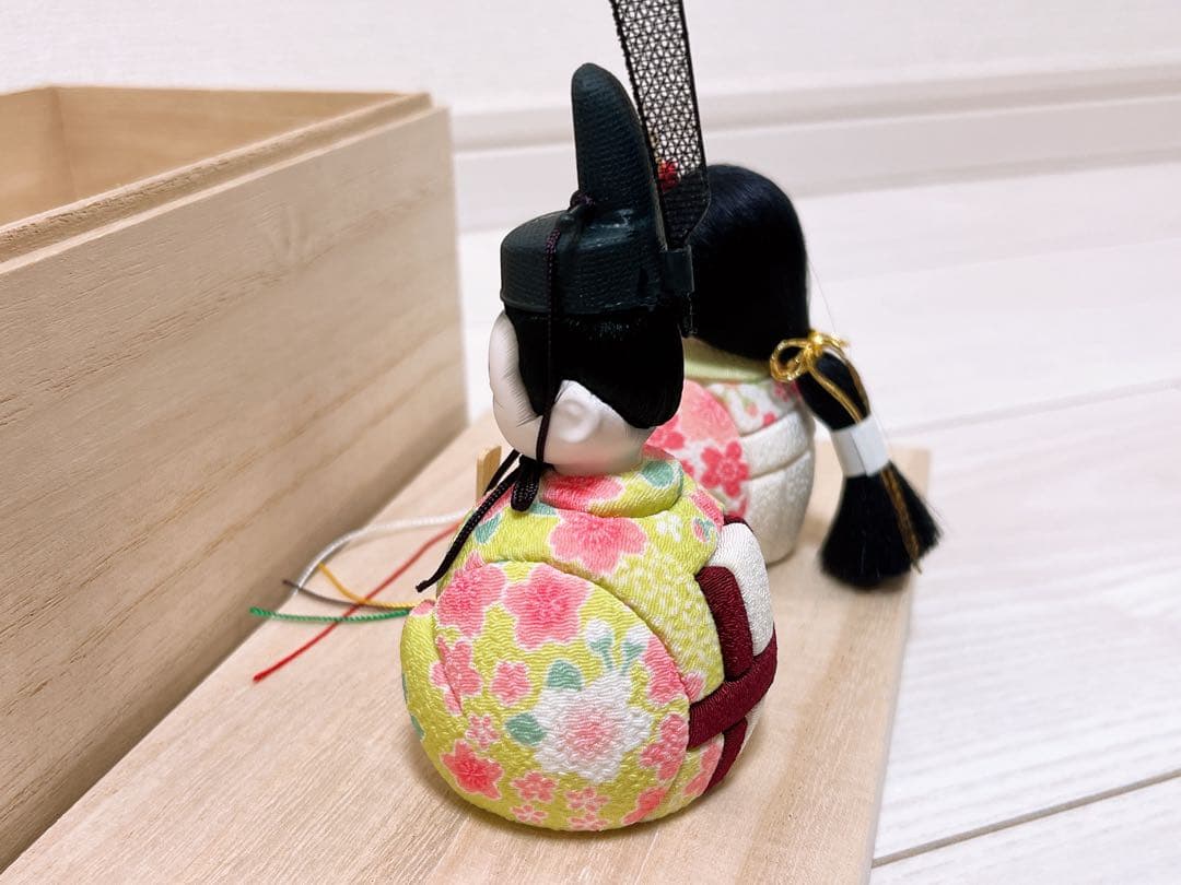 雛人形 ひな人形 ぷりふあ Halfmoon -半月-桐箱•アクリルケースセット