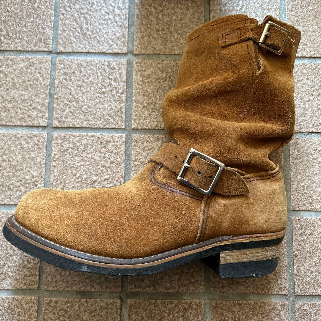 廃盤レッドウイング8178ブラウン スエード エンジニアブーツ 9ハーフ