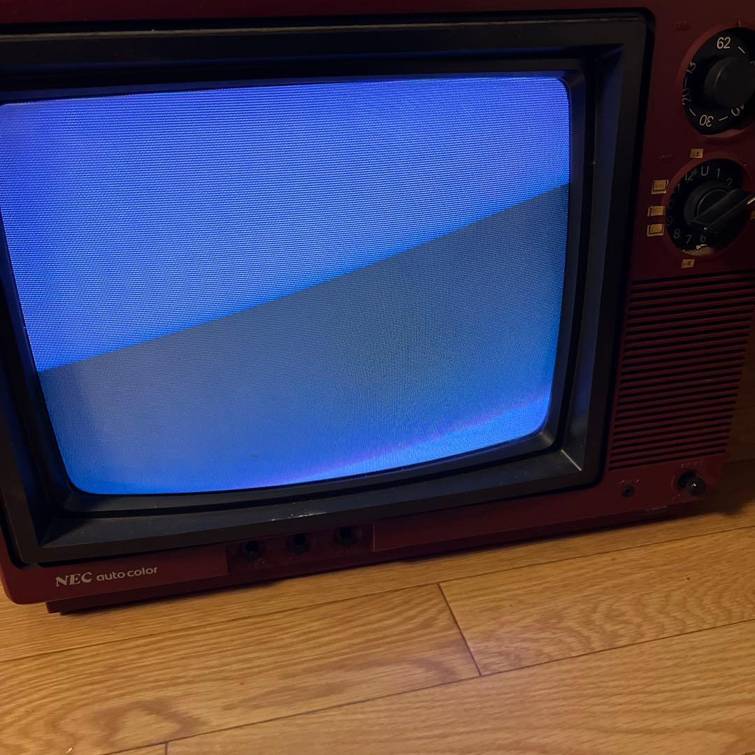 NEC ブラウン管テレビ 赤 - メルカリ