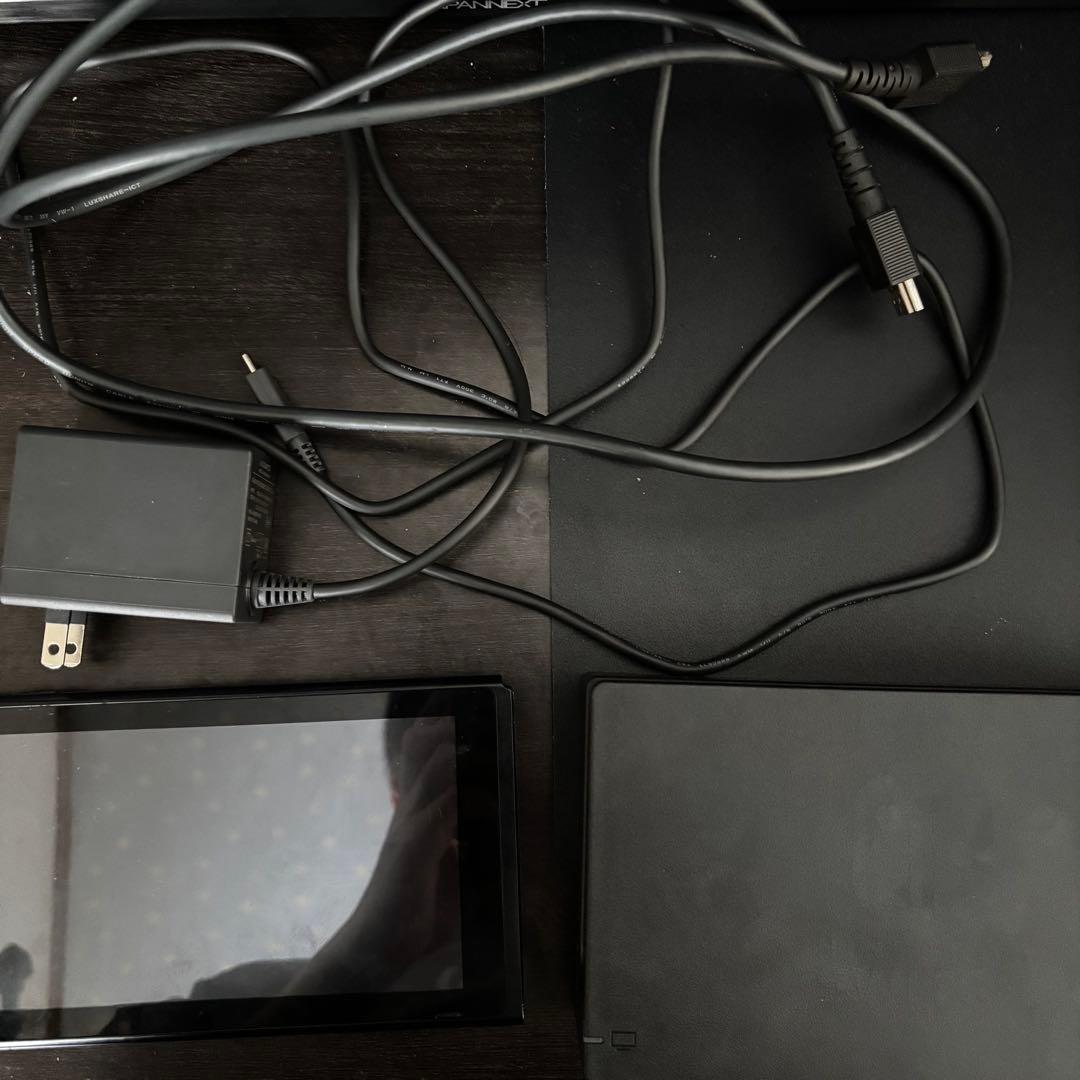 Nintendo Switch 本体 ブラック ACアダプター付き - メルカリ