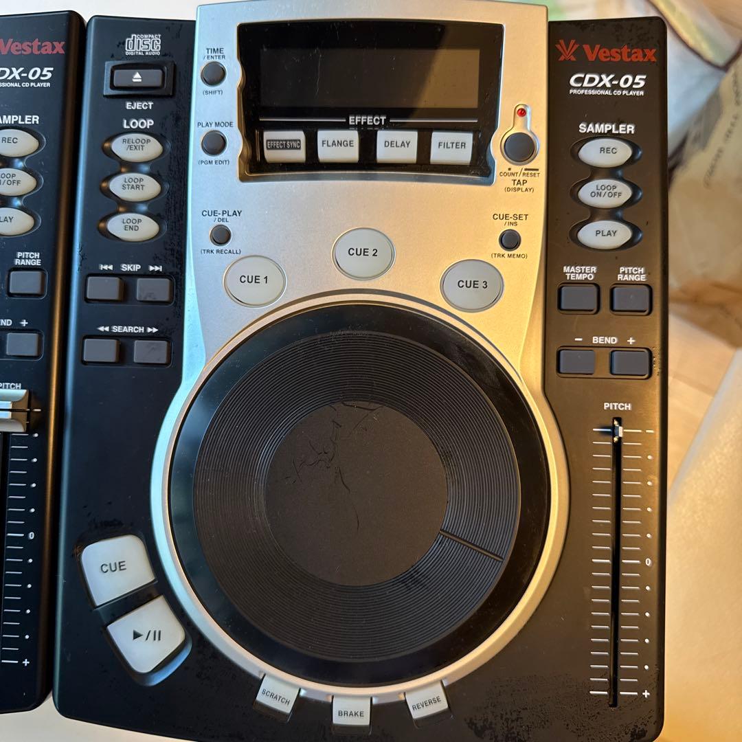すぐに始めるCDJセット】Vestax CDX-05 とミキサーのDJ機器一式