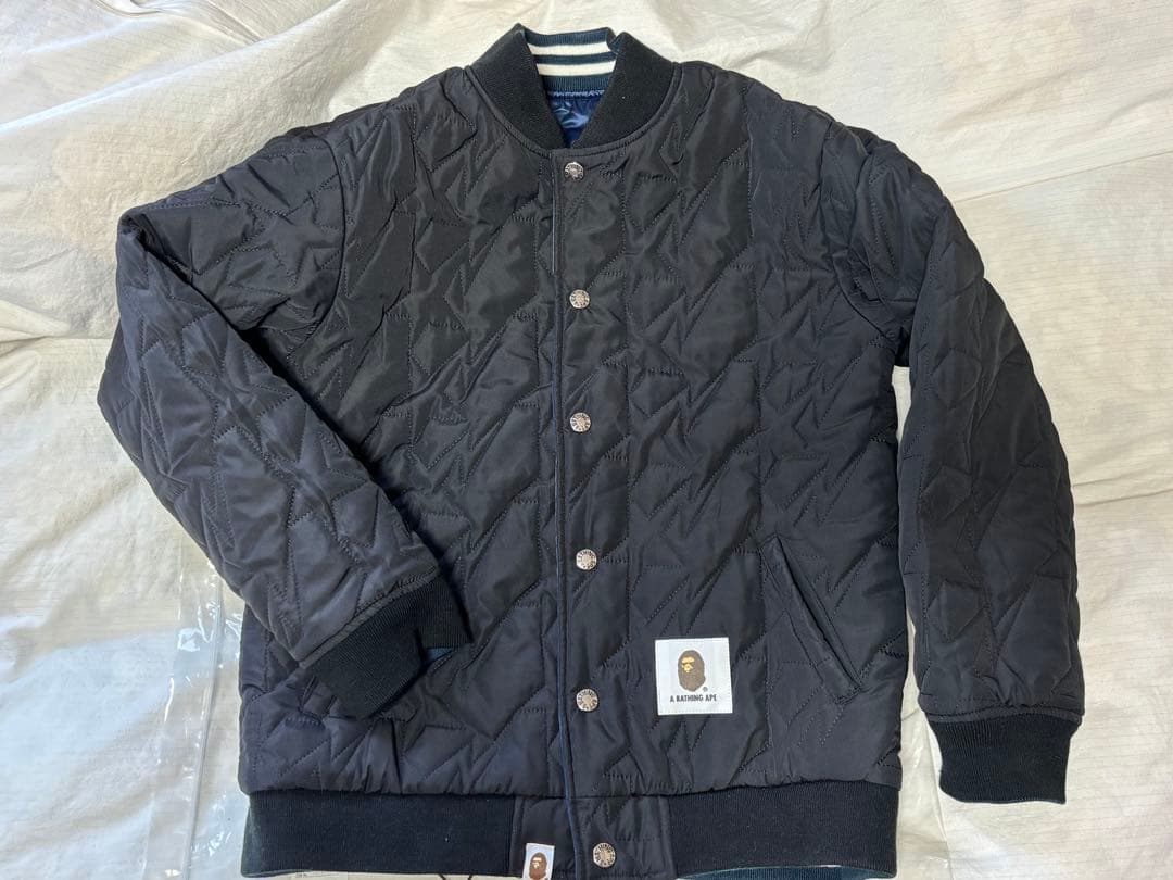 A BATHING APE リバーシブルブルゾン 黒紺BAPE KIDS 150 - ジャケット