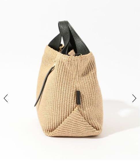 25SS《VIOLAd'ORO 》イタリアン ラフィアシート2WAYトートバッグ