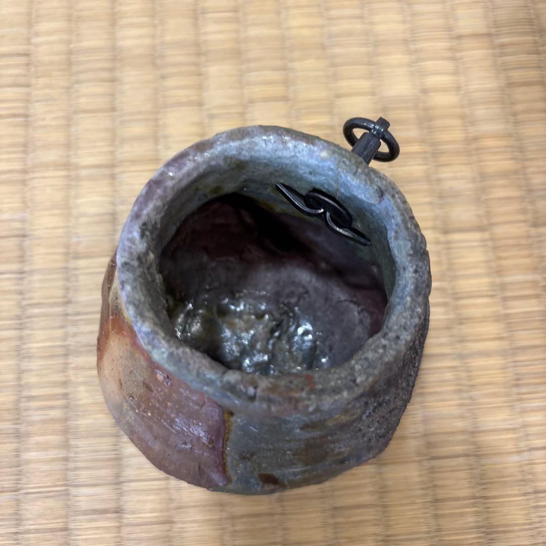 高橋玄洋　作　備前掛花入