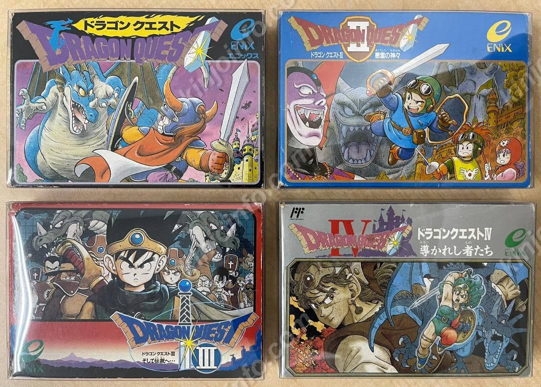 ドラゴンクエストシリーズ I〜IV【中古美品・完品・FC日本版】 ドラゴンクエストIV 導かれし者たち【中古美品・完品・FC日本版