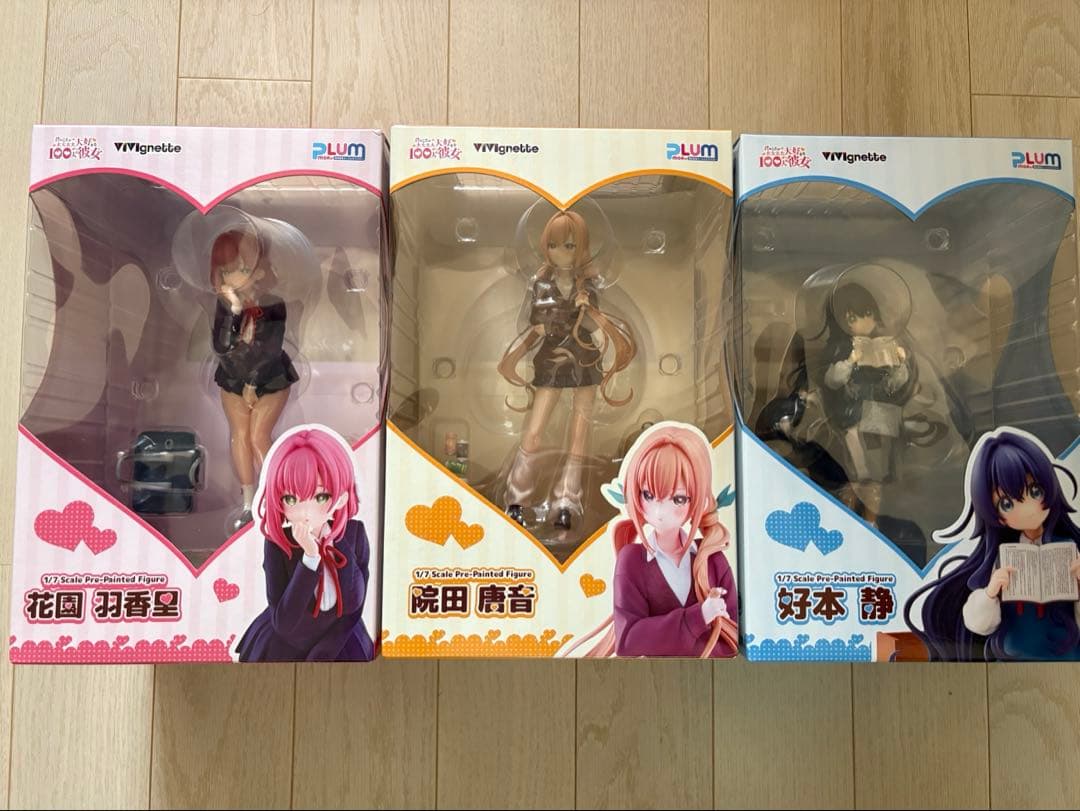 plum 院田唐音 花園羽香里　好本静　100カノ ムチムチの羽香里、ツンデレの唐音、愛くるしい静を再現！『100カノ