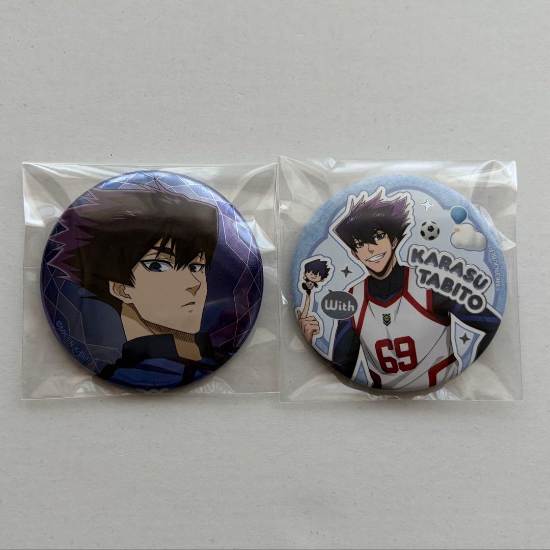 ブルーロック キノコス 烏旅人 烏 缶バッジ 2点 - メルカリ