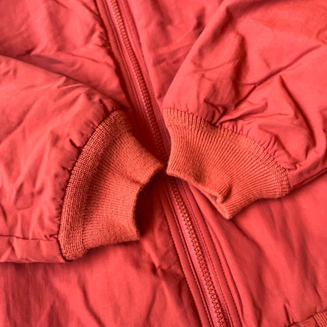 90s L.L.Bean ウォームアップジャケット 裏フリース オレンジ S