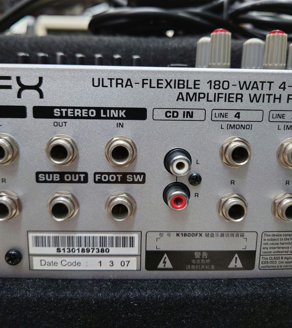 ☆BEHRINGER ULTRATONE K1800FXキーボードアンプ