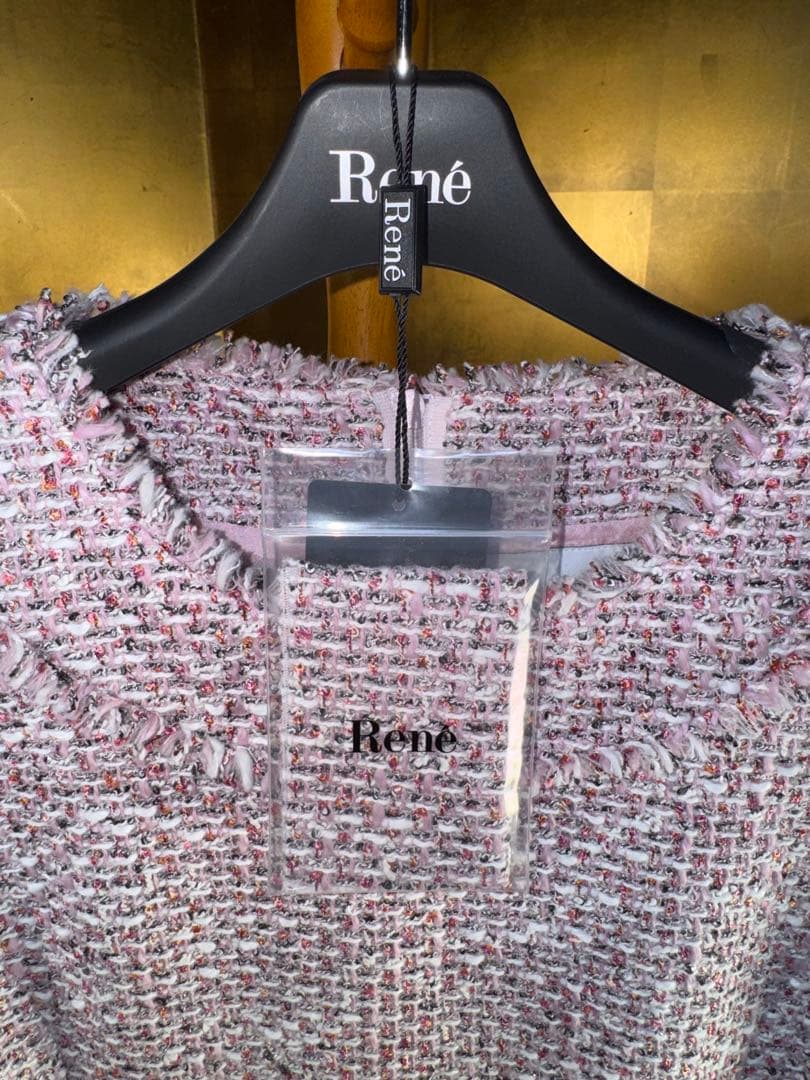 Reneルネ】DM 掲載新品タグ付き定価115,500円ティッセワンピース38