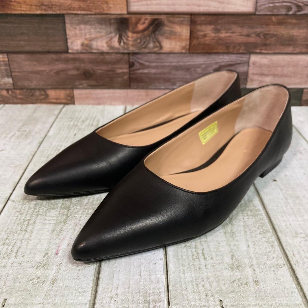 ✨新品✨　ローレンラフフローレン　フラットシューズ　バレエ　ポインテッドトゥ　黒 LAUREN RALPH LAUREN（ローレン ラルフローレン） バレエシューズ