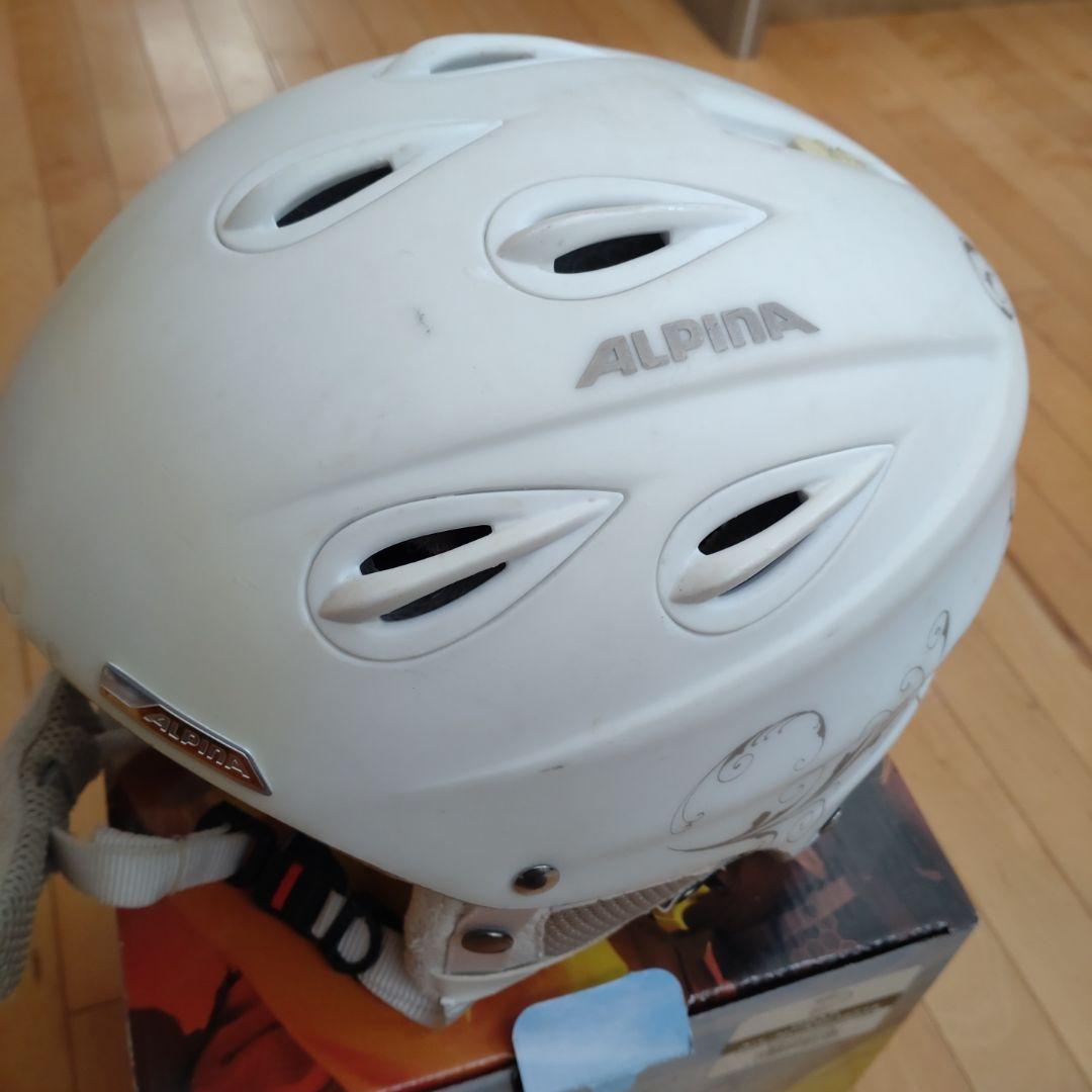 ALPINA スキー用ヘルメット ホワイト 54-57 - メルカリ