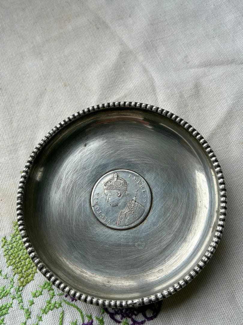 bluesky　アンティーク　シルバー　プレート　お皿　トレイ　銀製品 イギリス アンティーク シルバープレート製 トレイ/銀メッキ/お盆/盛皿