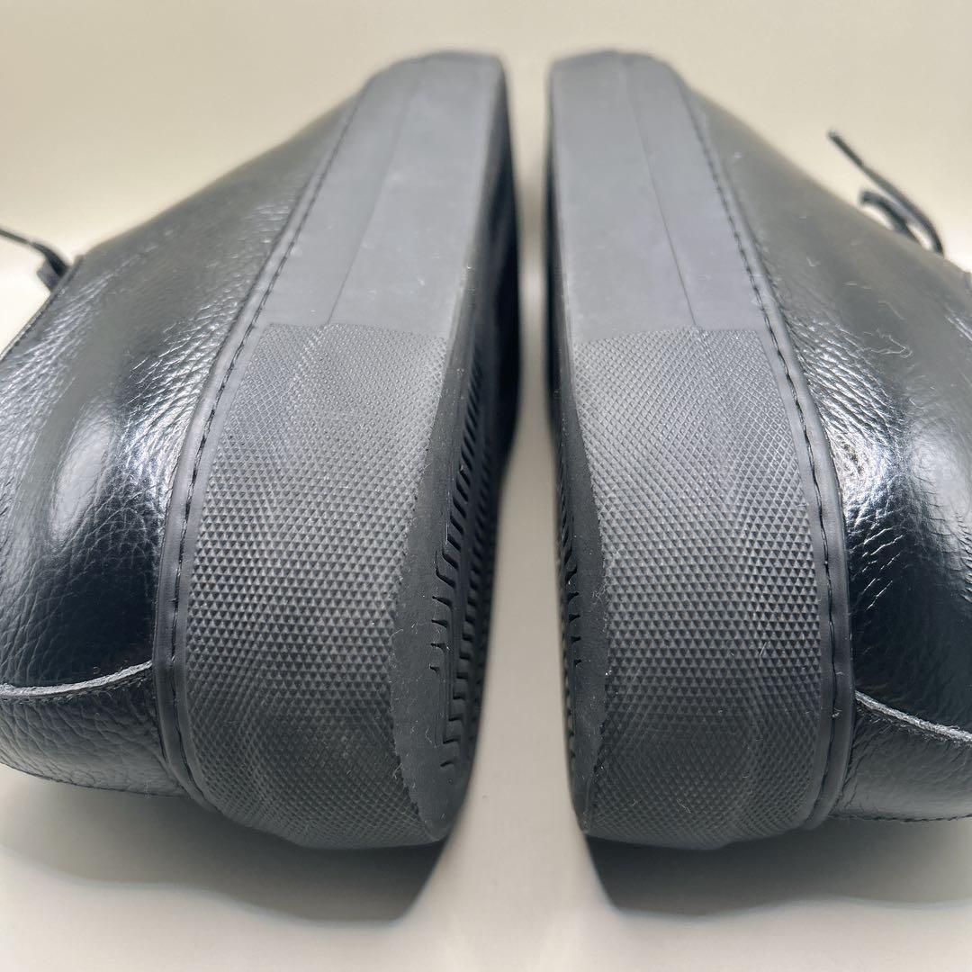 美品』ユナイテッドアローズ ドレススニーカー 革靴 シボ革 ブラック