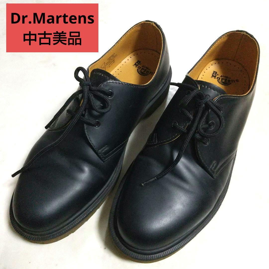 Dr.Martens 中古美品 ドクターマーチン 1461PW 8UKブラック Dr.Martens 1461 3ホール レザーシューズ UK9 ブラック 中古 - メルカリ