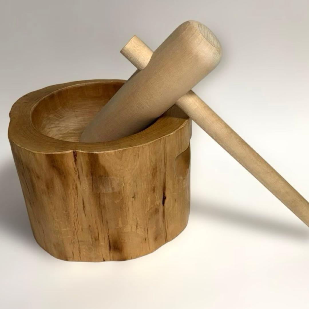 ミニうす 杵セット 餅つき 5合用 餅つきセット ミニ臼 (杵付き) 臼と杵 : 鍛造農具と餅つき臼 山崎