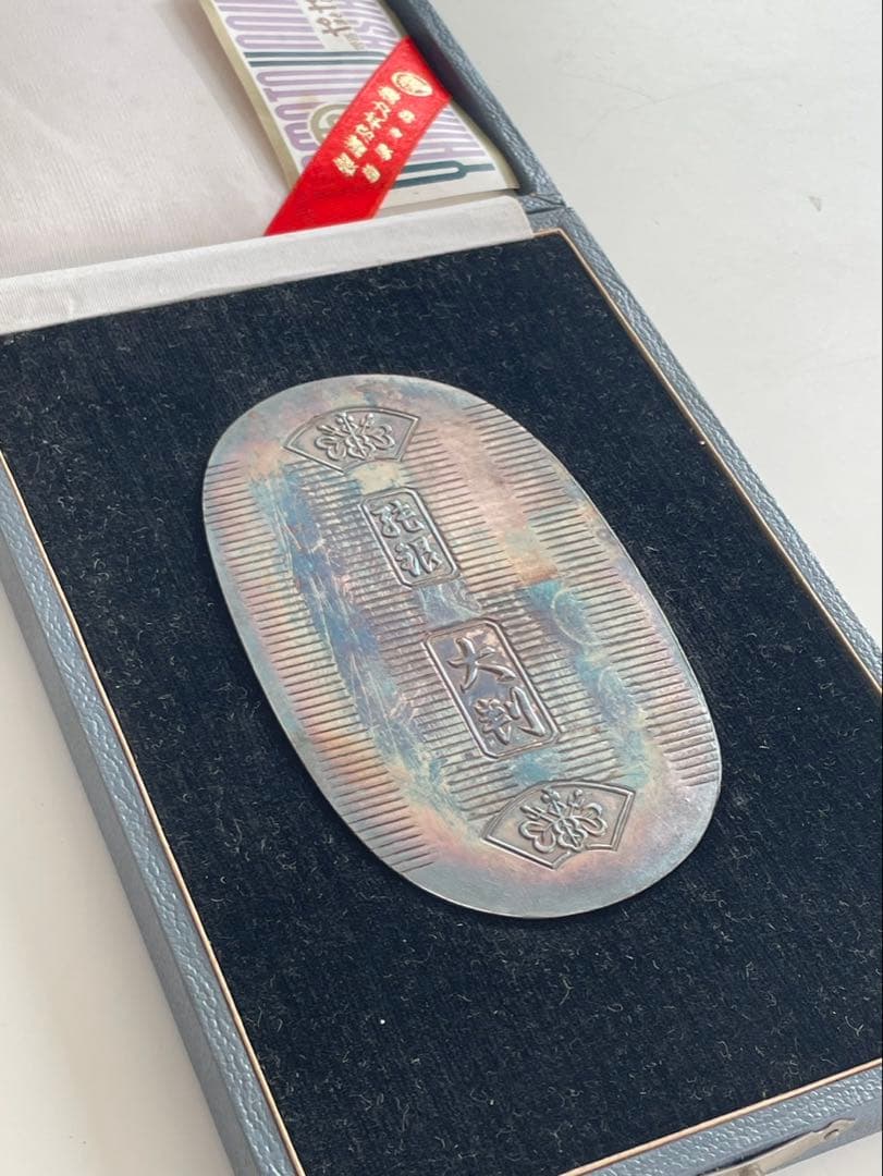 徳力謹製　純銀　大判 40g ケース付き 徳力本店謹製 純銀製 大判小判 40g 専用ケース付き 徳力本店謹製 純銀