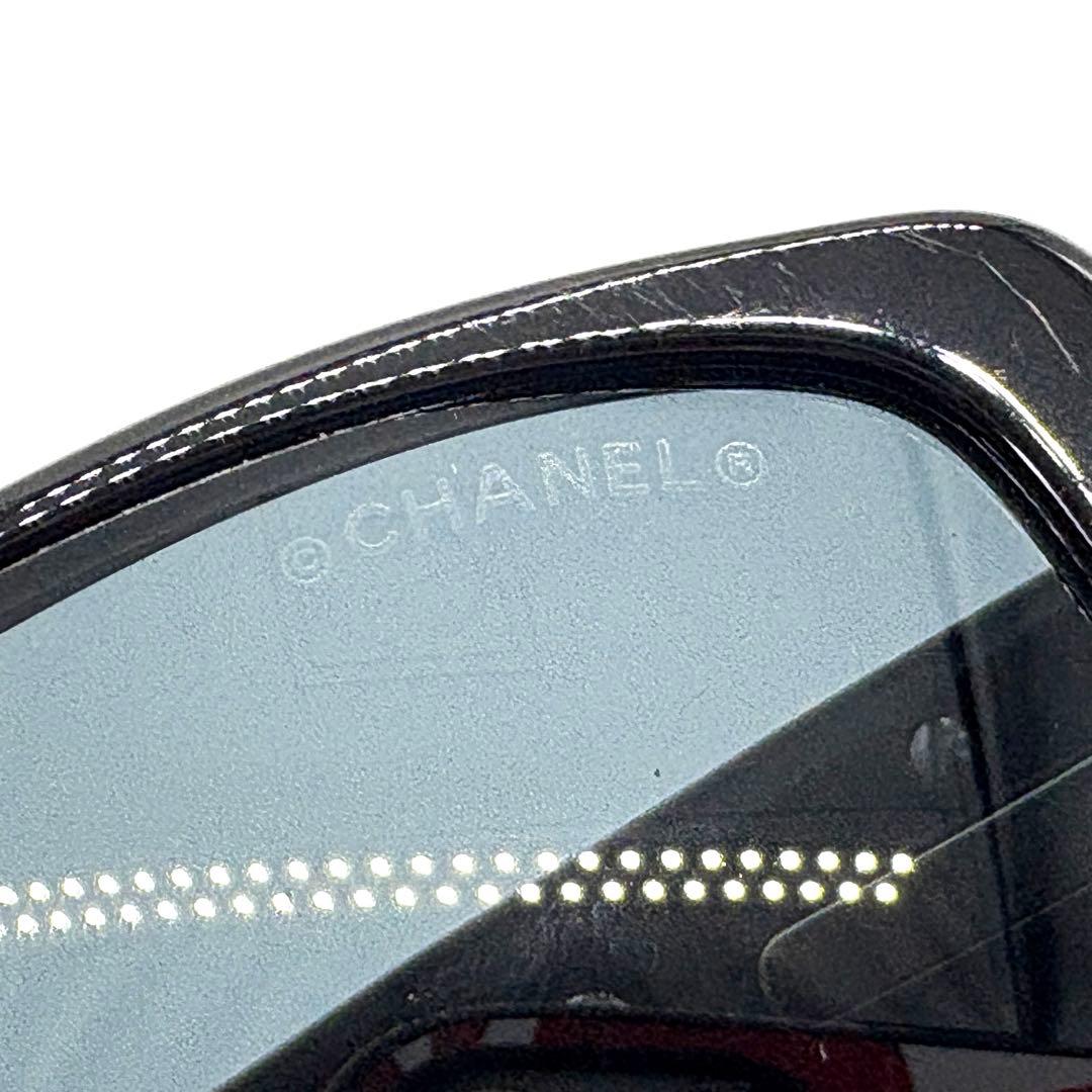 シャネル 5111 カメリア サングラス ブラック プラスチック 美品 正規