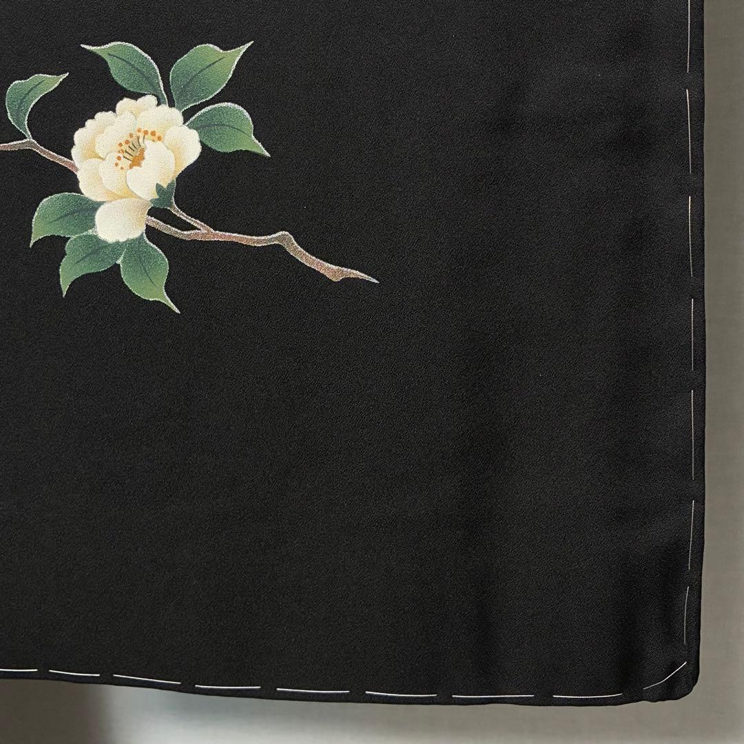 D230 訪問着 椿 正絹 着物 袷 しつけ糸付き未使用極美品 - メルカリ