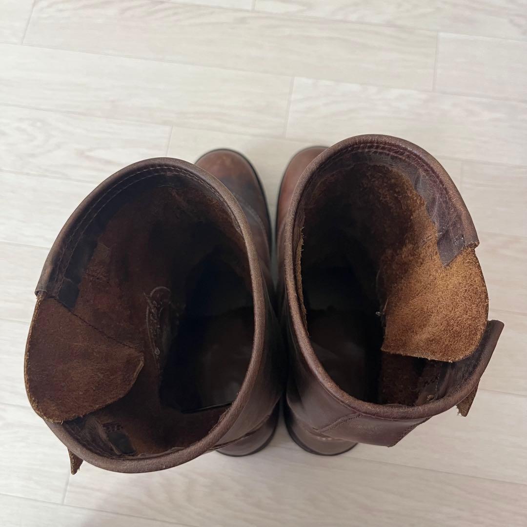 ベッカム愛用】センドラ Sendra エンジニアブーツ ロゴ刺繍 漢 EU40