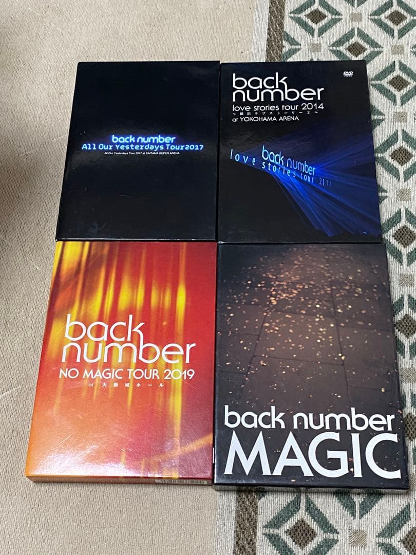 back number DVD初回限定版4枚セット+ユーモア　MV