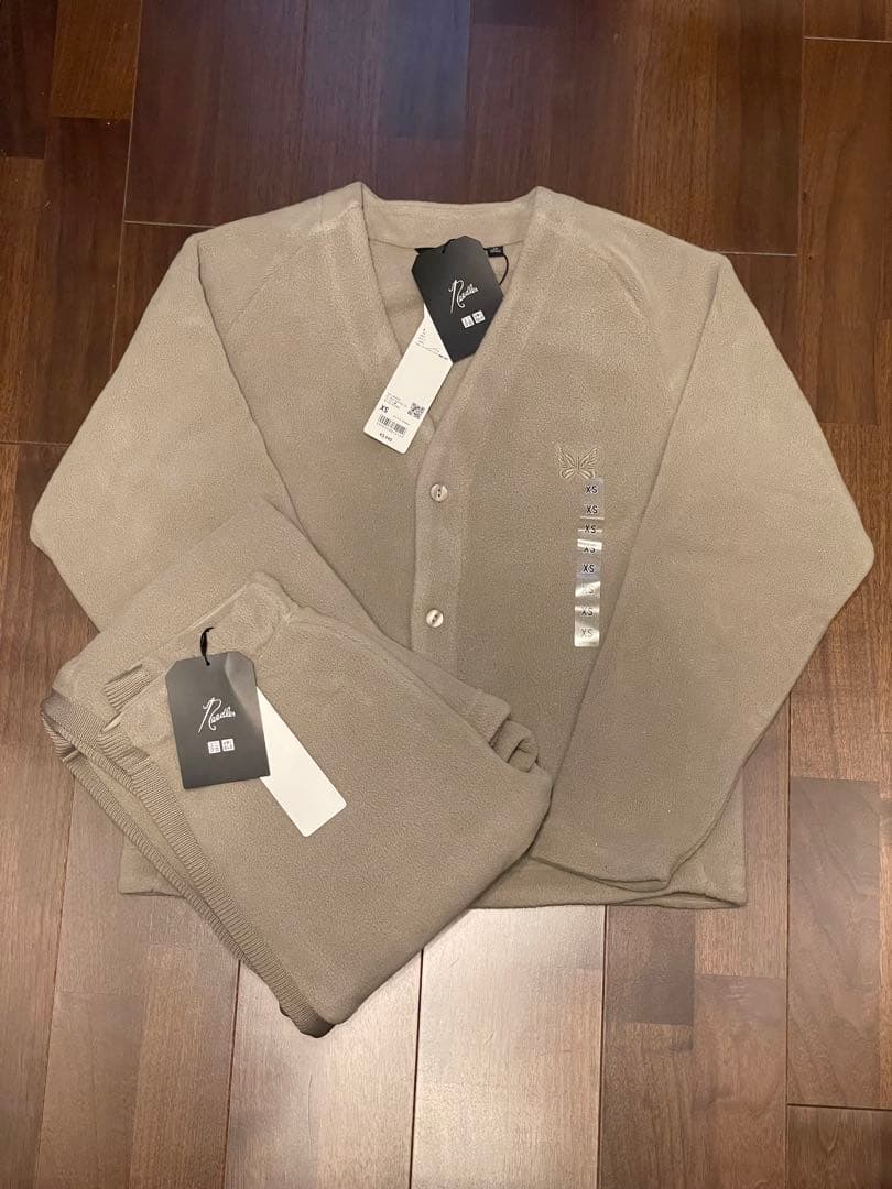 [UNIQLO]needles カーディガン+パンツ/丈長めセット販売XSサイズ UNIQLO and NEEDLES NEEDLESとのコラボだなんて♡ 先行予約で