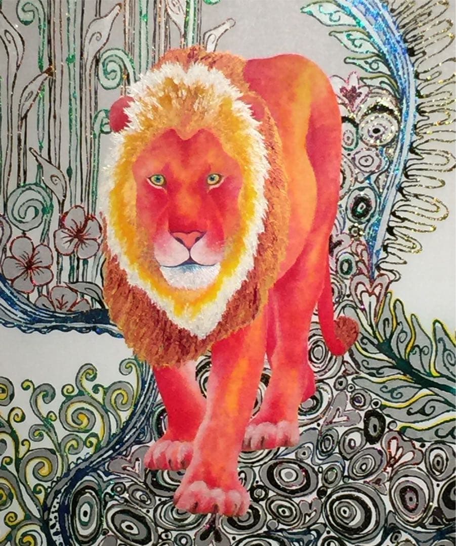 原画フジヨシブラザーズ(fujiyosh brotghers)レッドライオン - メルカリ