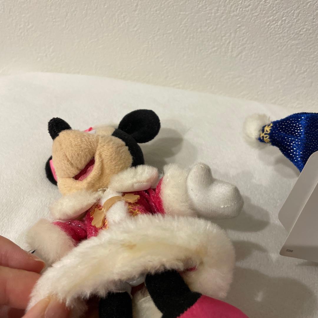 ミッキー ミニー ぬいぐるみバッチ 2014年 クリスマス ディズニーシー