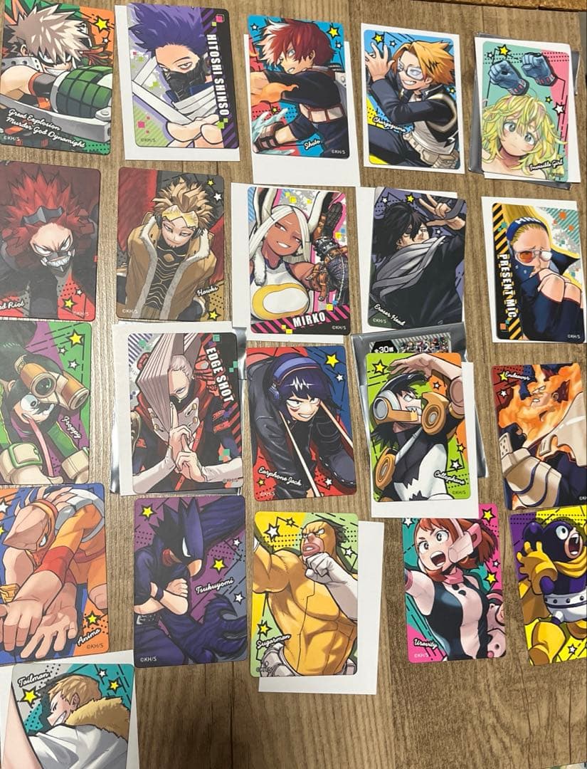 ヒロアカ マグネット ステッカー コレクション 21枚 葉隠透 轟焦凍 爆