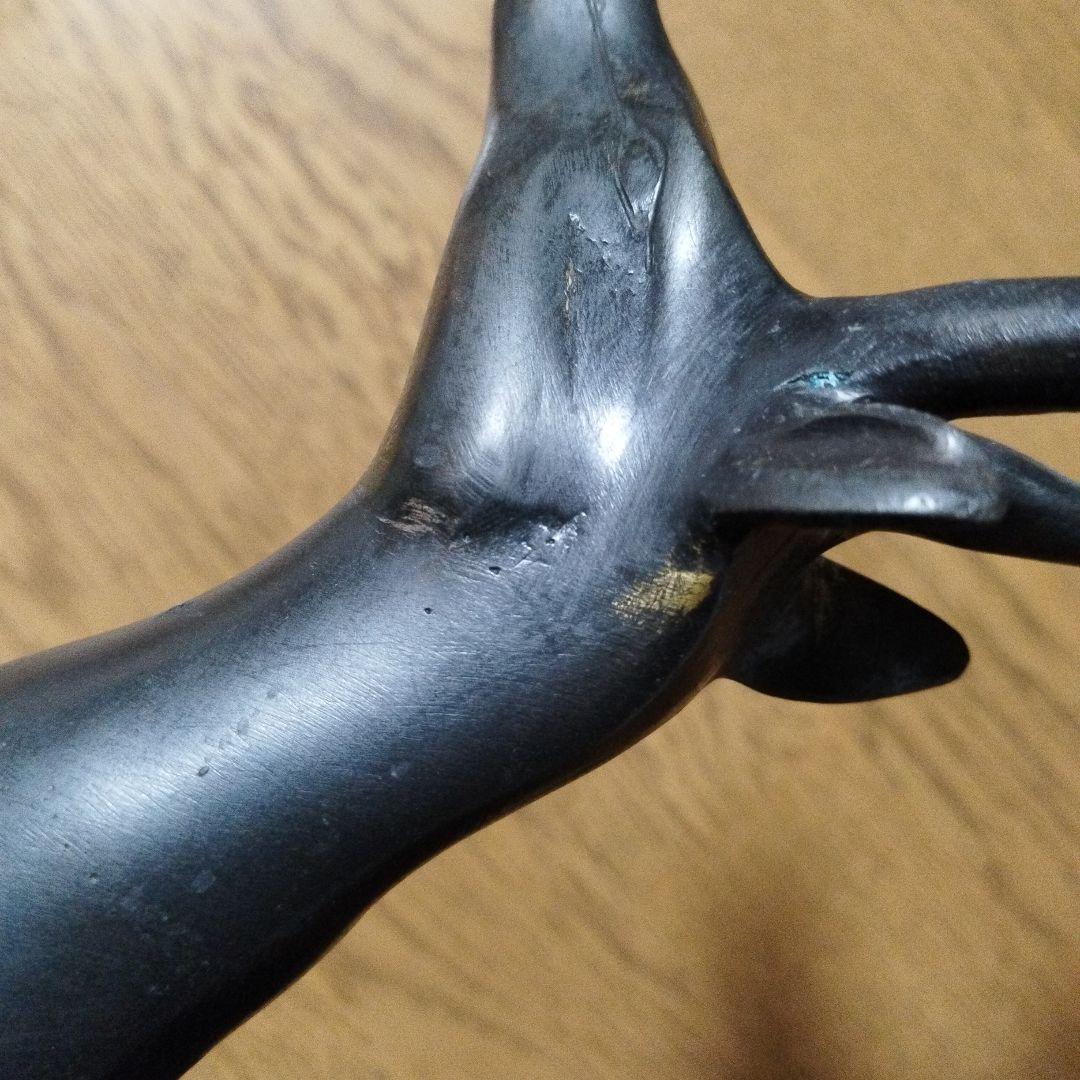 ヤカン様専用】アンティーク 鹿の形状の金属製キャンドルスタンド