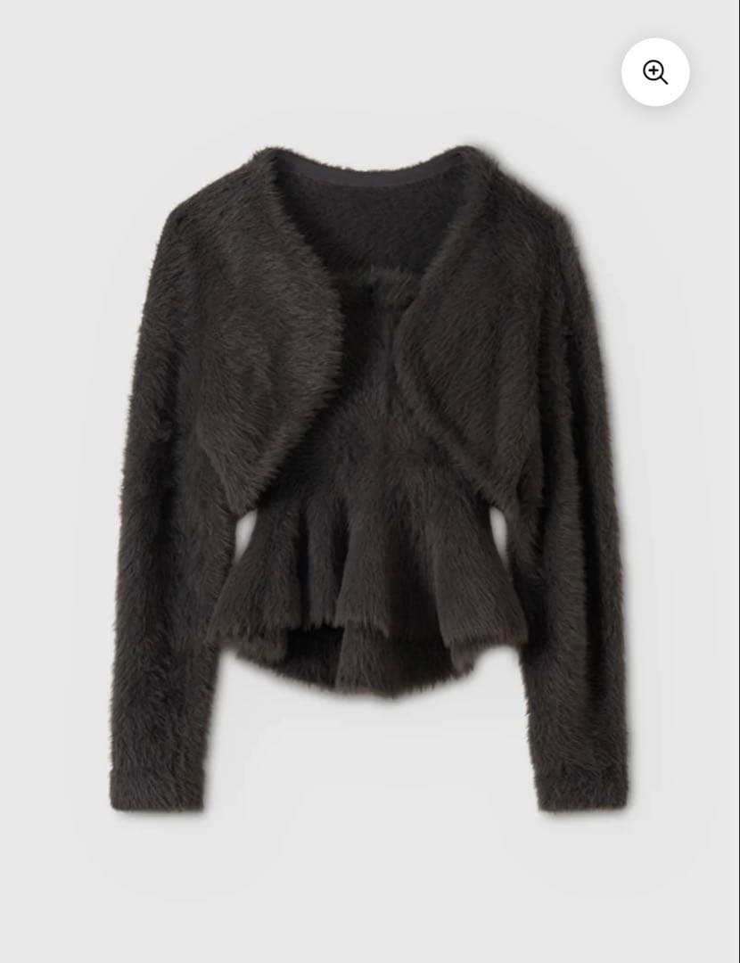 eimy istoire フェザーぺプラムニットカーディガンセット - メルカリ