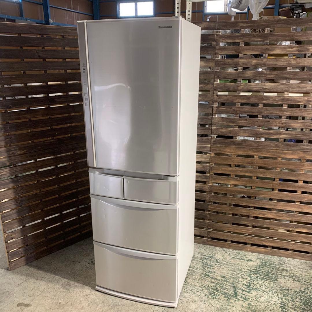J237 Panasonic 5ドア 冷蔵庫 NR-E413V-N 2018年製 NR-E413V-N 冷蔵庫 Vタイプ シャンパン [406L /5ドア /右開きタイプ